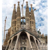 Windmeting op de 'La Sagrada Familia' basiliek.