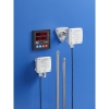 HD37 - CO2 and Temperature active transmitters. 4-20mA or 0-10VDC output. Alarmlevel for CO2 levels. Wallmounted or mounted directly in ducts for HVAC.