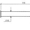 KPI12 - Platina elektrode voor Redox meting, connector S7 PG13.5 Druk 6 bar, glas body, Ag/AgCl sat KCl