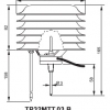 TP32MTT.03.B - Temperatuur voelers: lucht- en grondtemperatuur. Met schotelhut (weerhut).